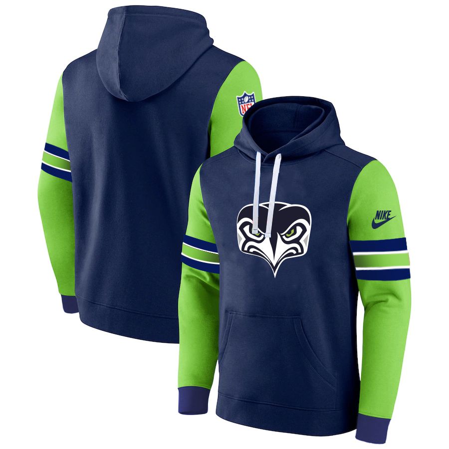 Men 2023 NFL Seattle Seahawks blue Sweatshirt style 1031